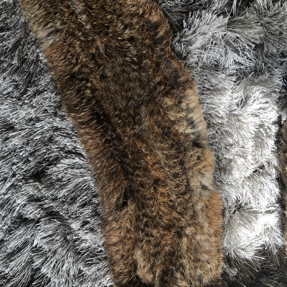 Rabbit fur scarf